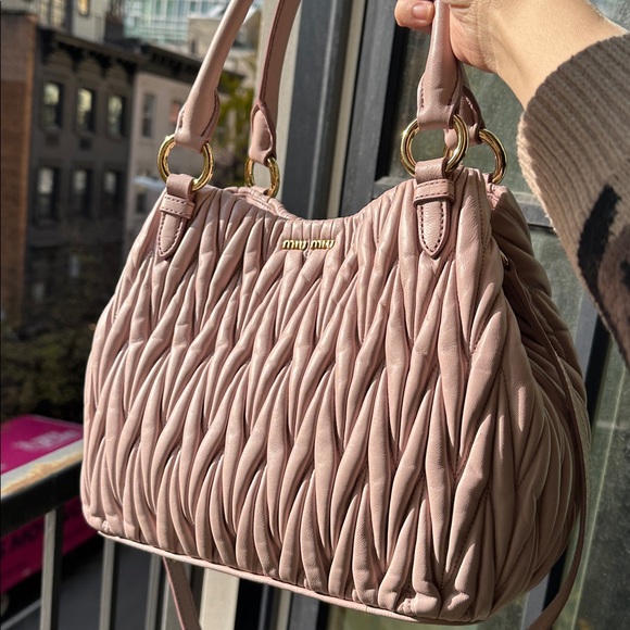 Brand new Miu Miu Matelasse leather bag with strap (Never used) - Picture 9 of 10